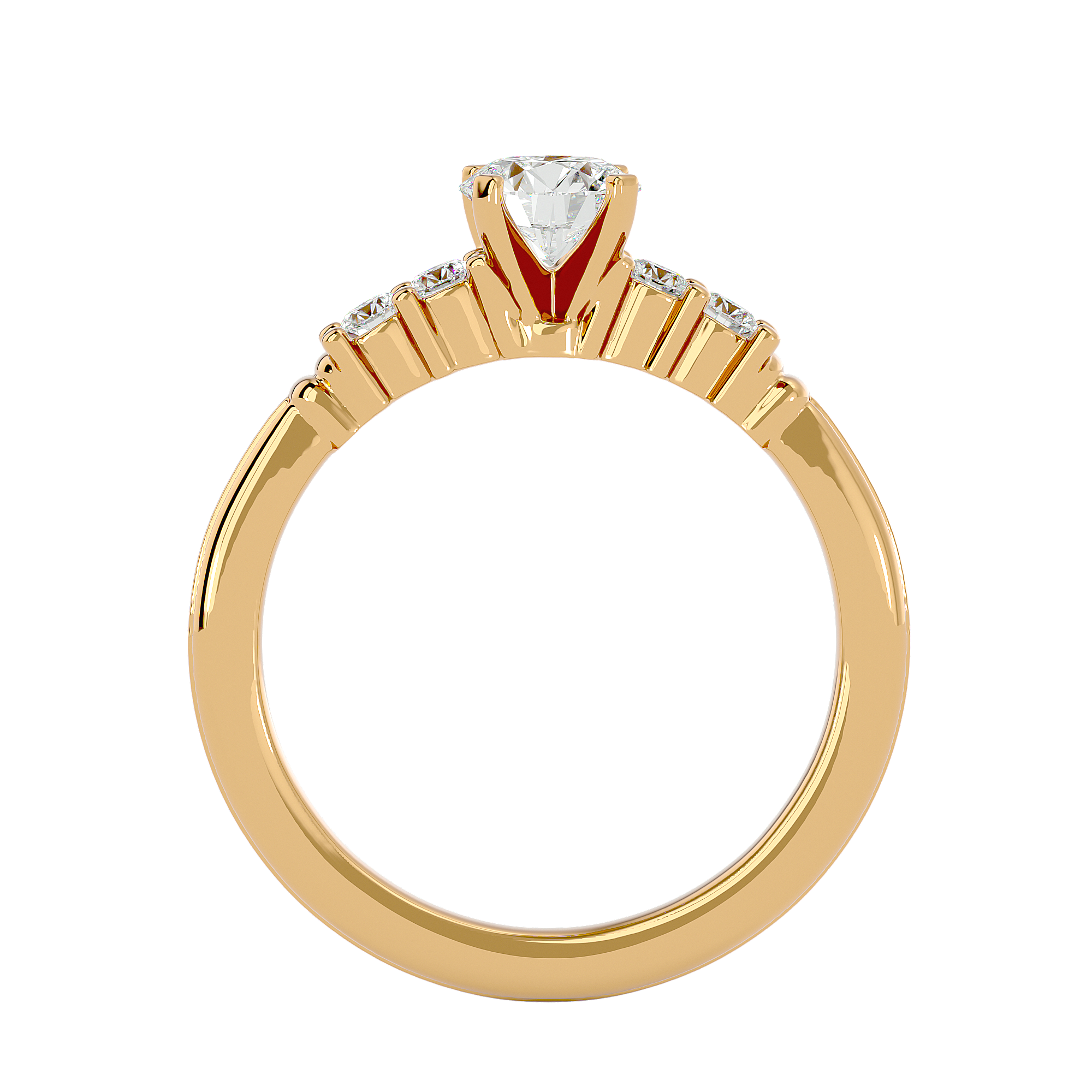 Yasmin - Yellow Gold - yasmin-YG-round-front