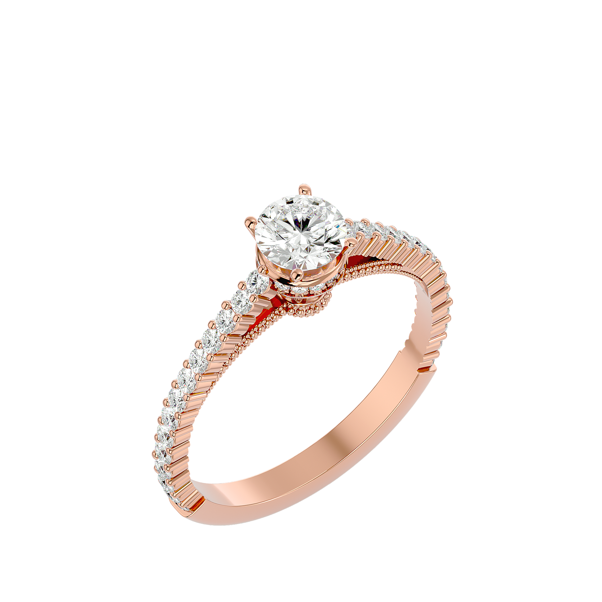 Zara - Rose Gold - zara-RG-round-angle