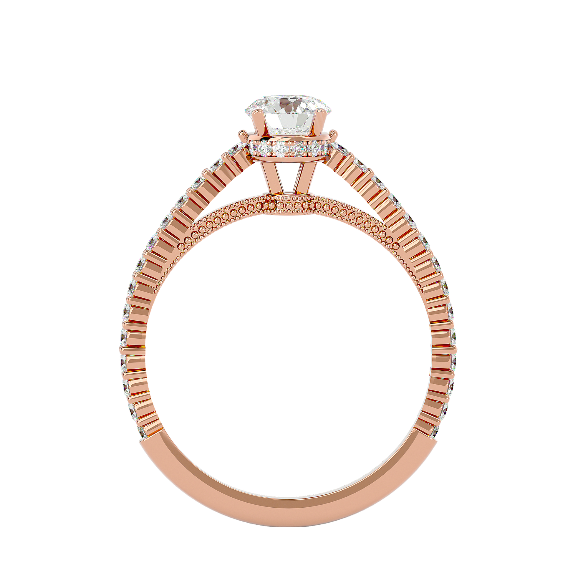 Zara - Rose Gold - zara-RG-round-front