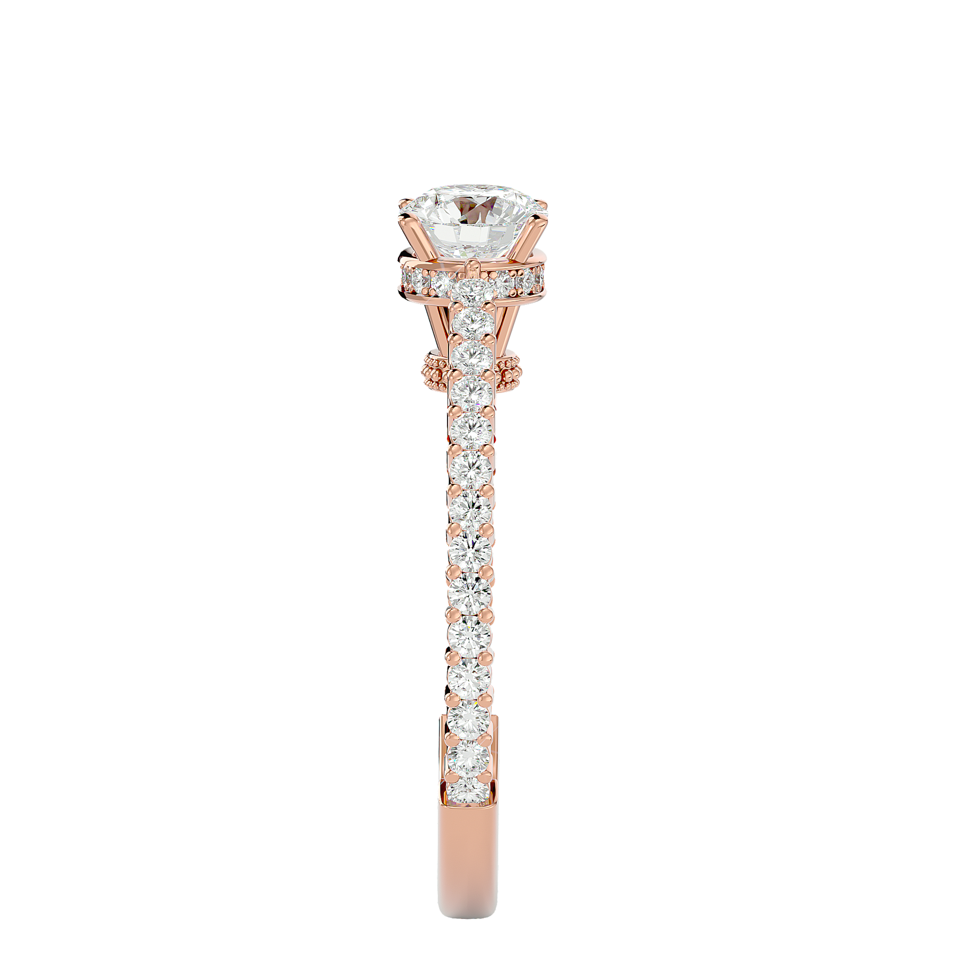 Zara - Rose Gold - zara-RG-round-side