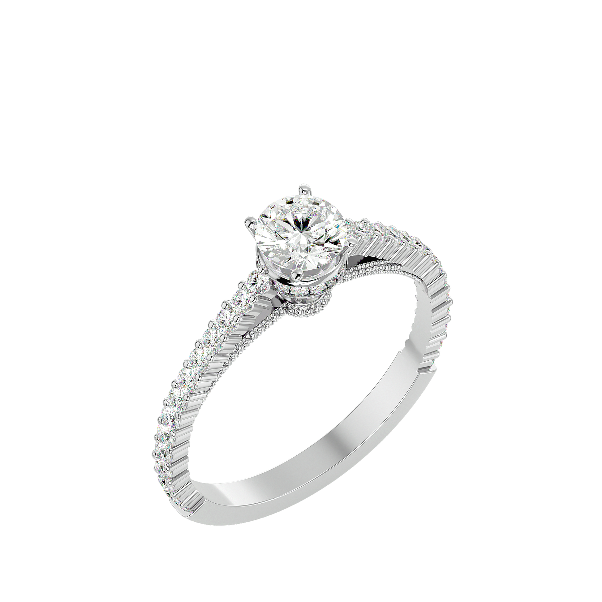 Zara - White Gold - zara-WG-round-angle