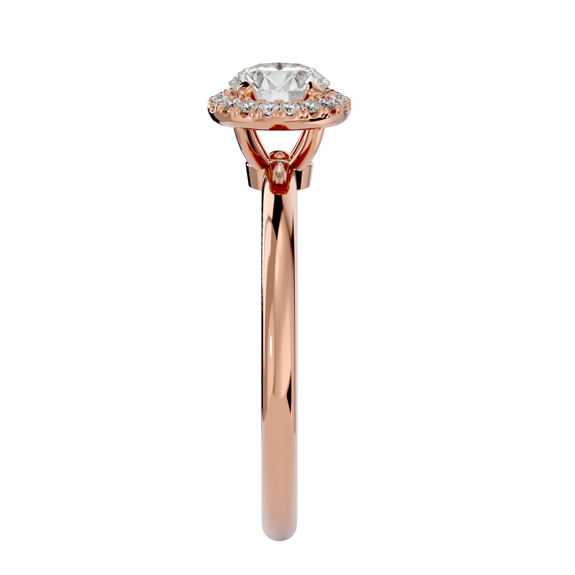 Zoe - Rose Gold - zoe-RG-round-side