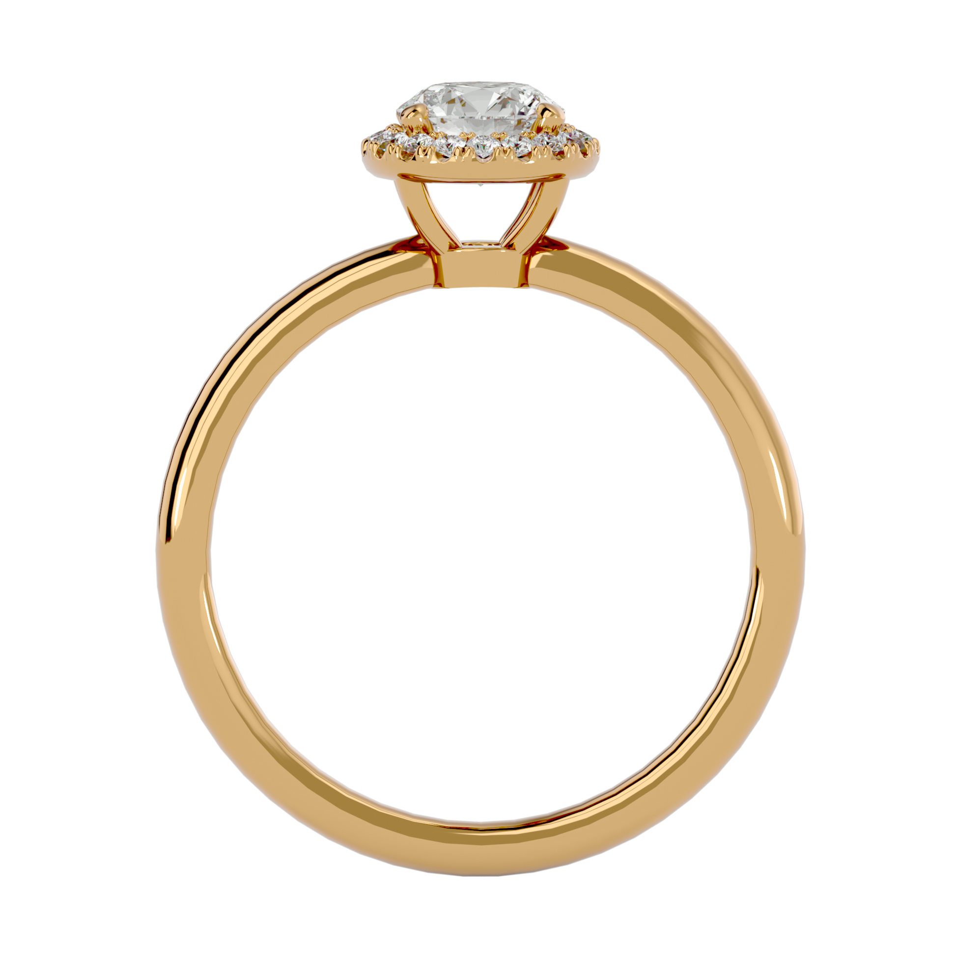 Zoe - Yellow Gold - zoe-YG-round-front
